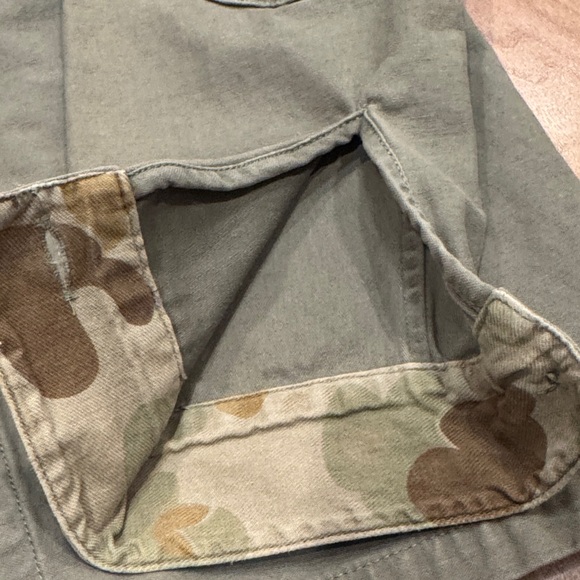 Insight Olive Green Utility Shirt Jacket  L / Women’s XL Camo Trim Patch Elbows - Picture 8 of 14